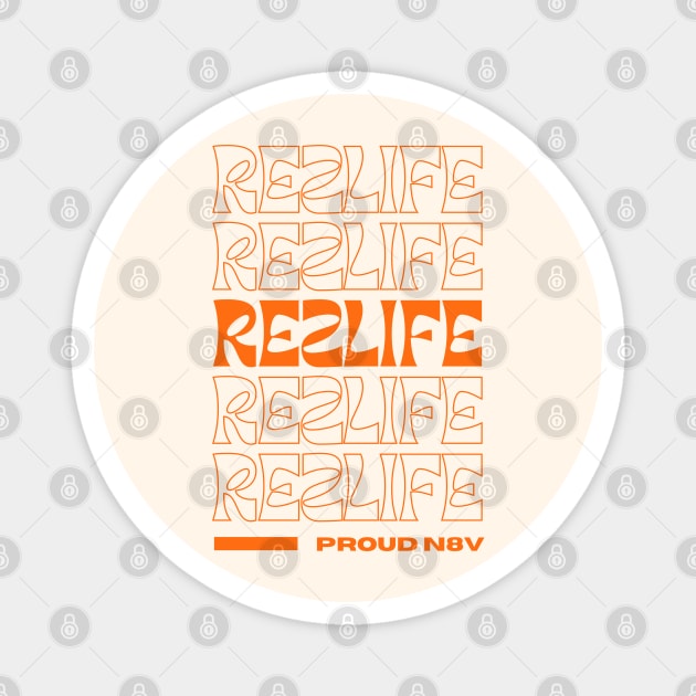 Native American Rezlife Groovy Design Magnet by Eyanosa